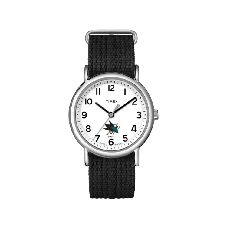NHL x Timex Relógio Weekender San Jose Sharks Black 38 mm