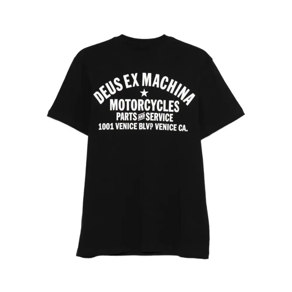 FLUX ✖︎Deus ex Machina SR Mサイズ Camiseta Deus Ex Machina Box Fit Frontage Black - Droper