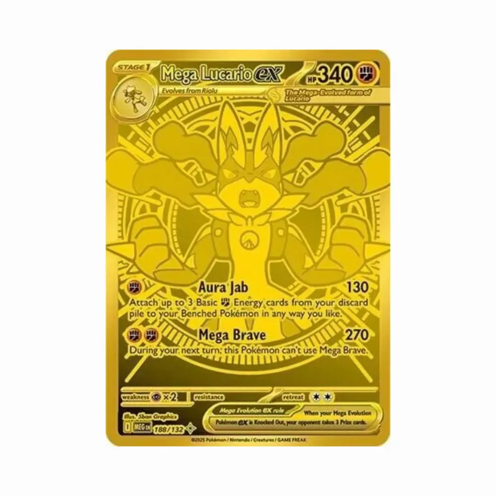 Mega Lucario ex (188/132) - Pokémon TCG - Megaevolução - Droper