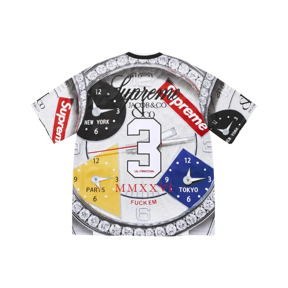 La Martina x Jacob & Co x Supreme Camiseta Jersey White SS26-W16