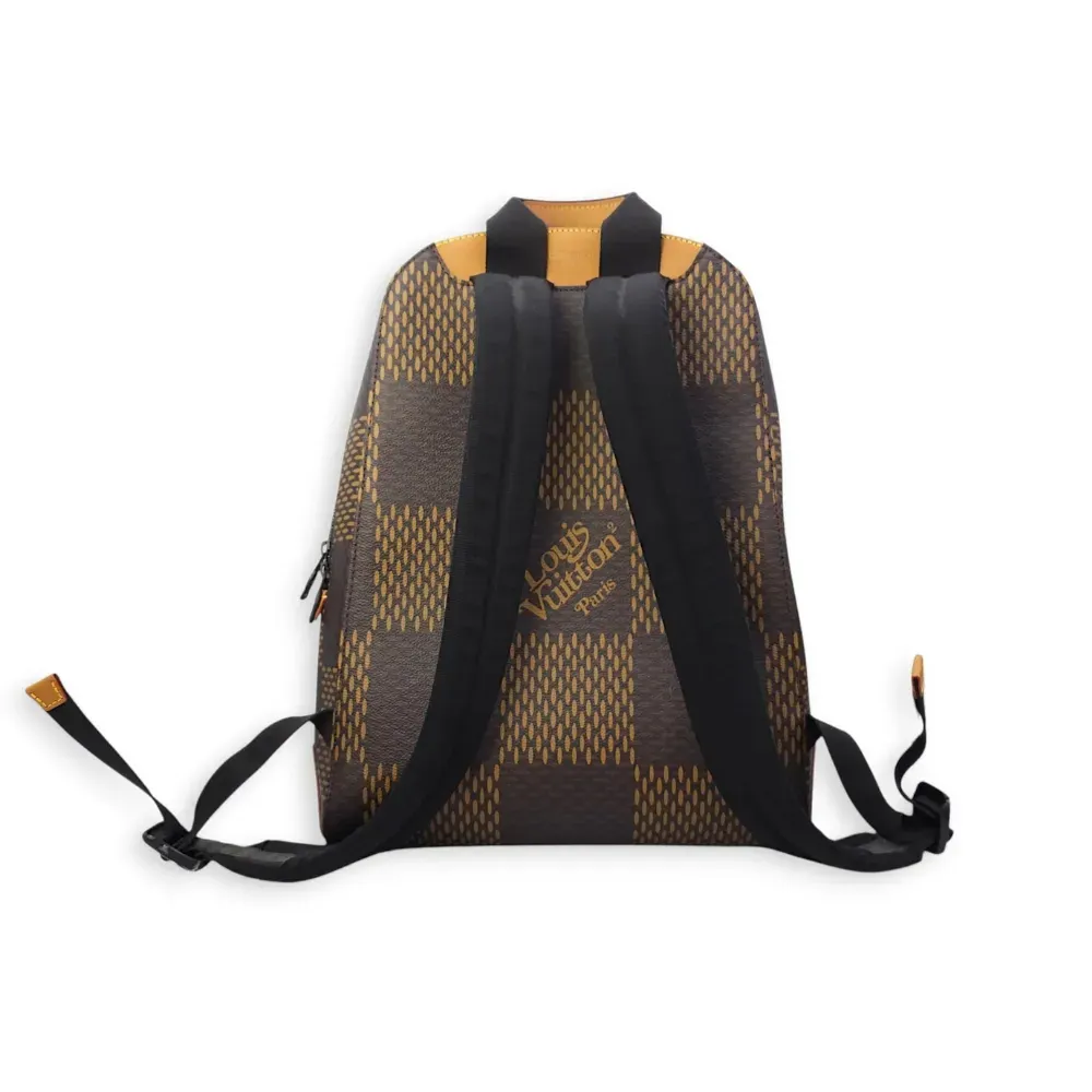Nigo Campus x Louis Vuitton Mochila Gunmetal Canvas Brown - Droper