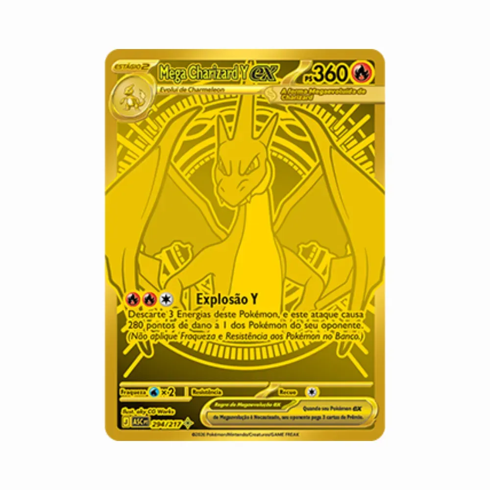 Mega Charizard Y ex (294/217) - Pokémon TCG - Heróis Excelsos - Droper
