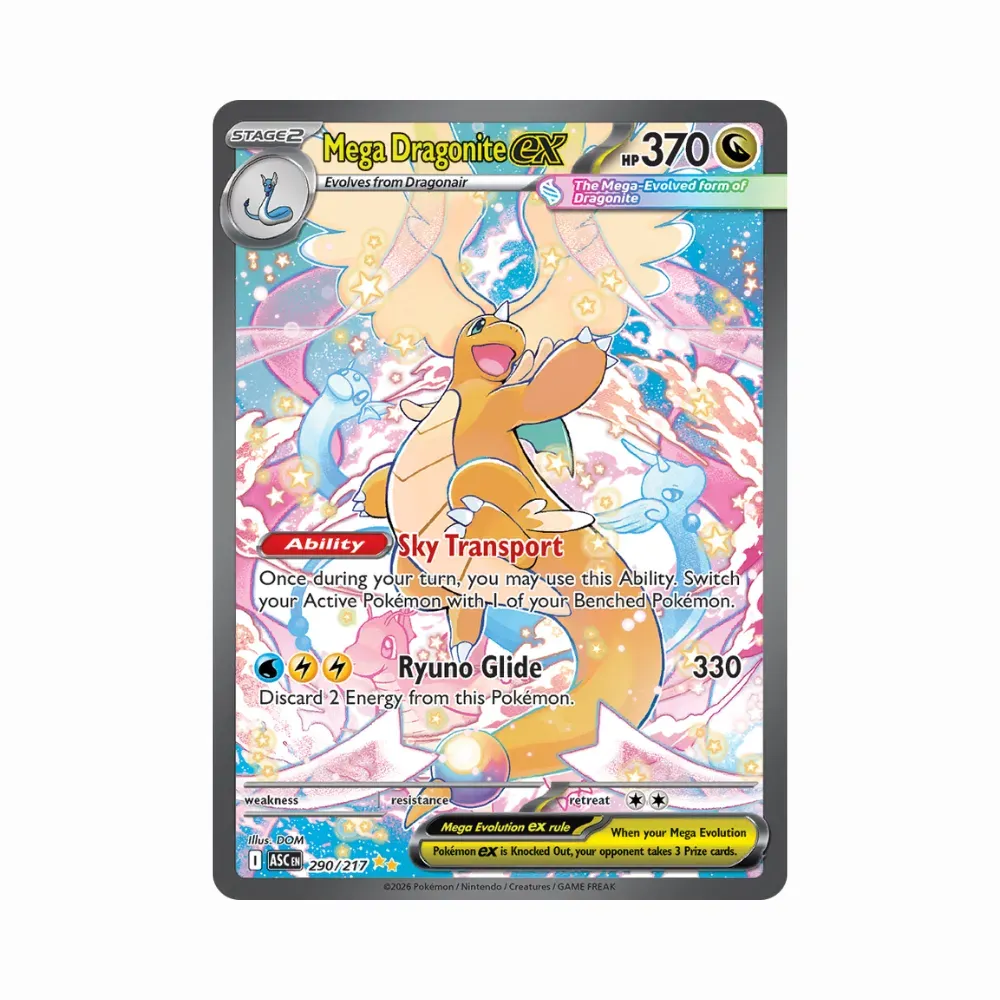 Mega Dragonite ex (290/217) Heróis Excelsos Pokémon TCG - Droper