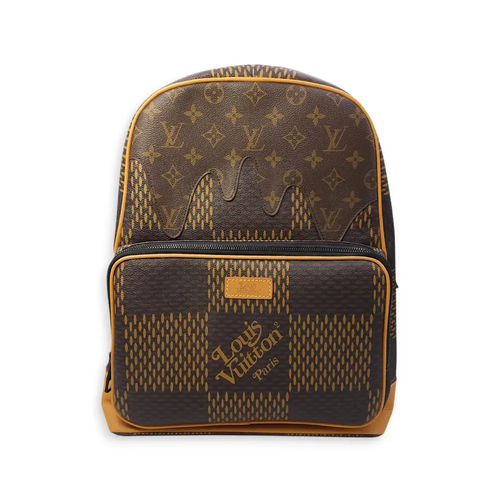 Louis Vuitton ブラウンキャンバスバッグ Nigo Campus x Louis Vuitton Mochila Gunmetal Canvas Brown - Droper
