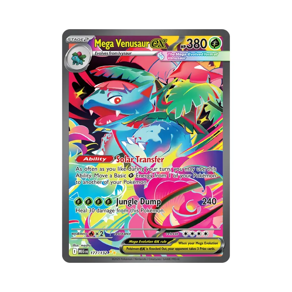 Mega Venusaur ex (177/132) - Pokémon TCG - Megaevolução - Droper