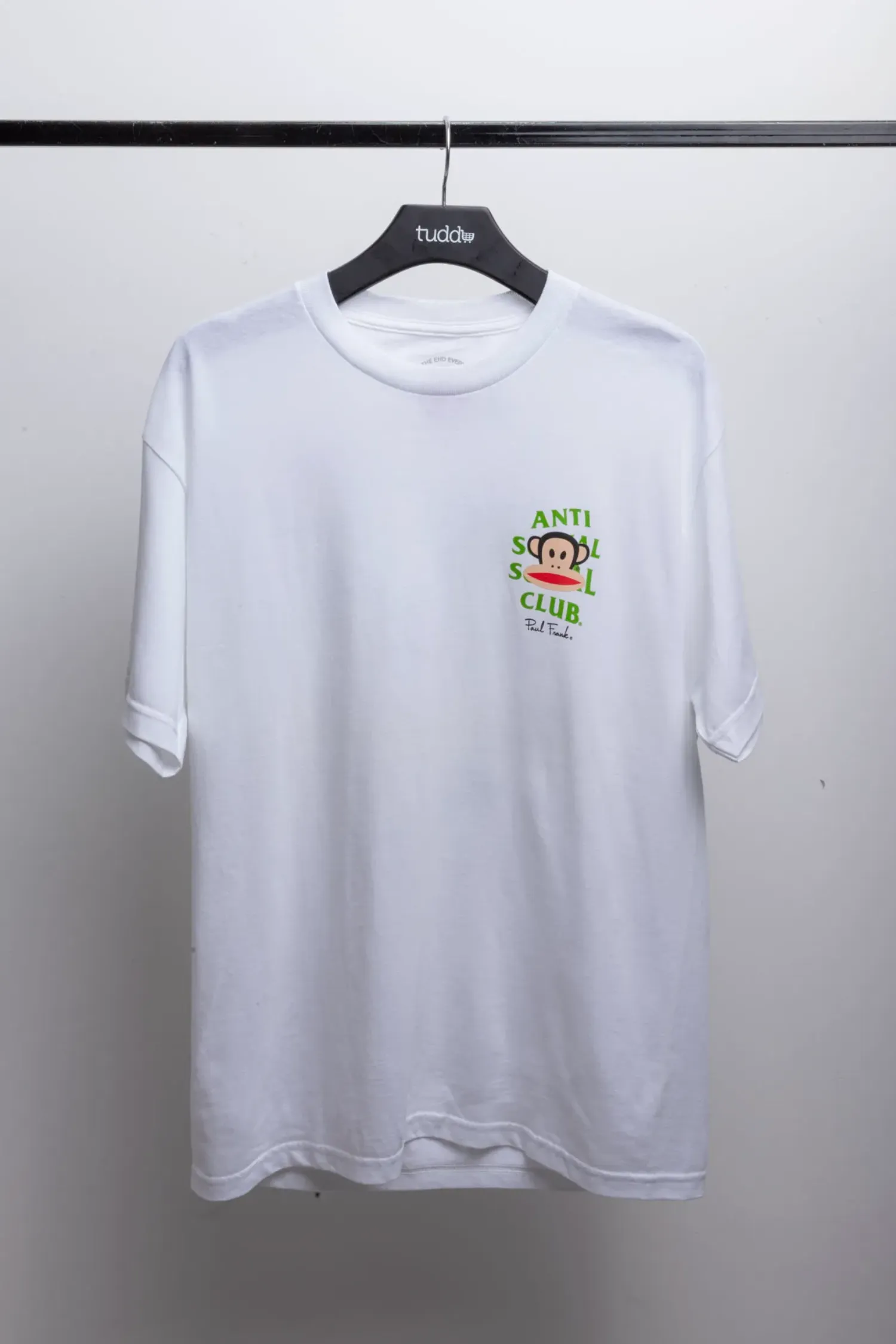 anti social social club x paul frank lounge tee white