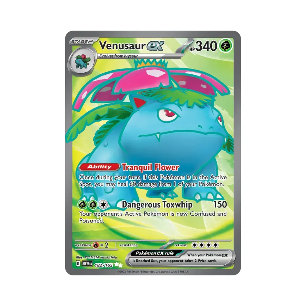 Venusaur ex (182/165) – Pokémon TCG – 151 - Droper