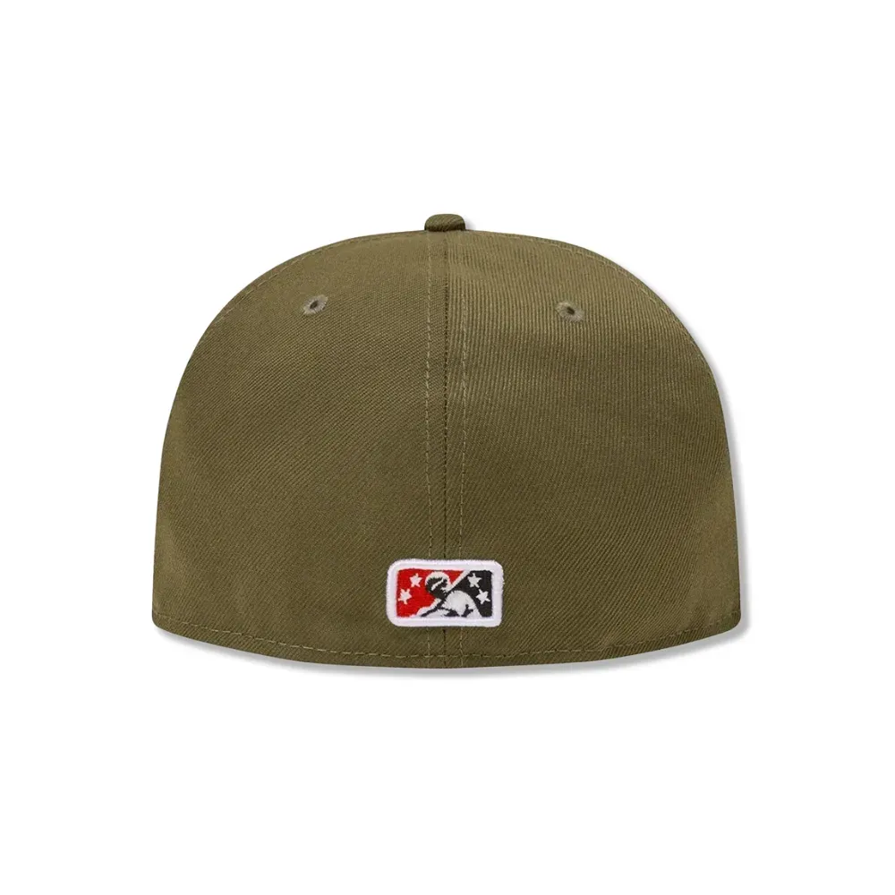 New Era x Corteiz Boné 59FIFTY Fitted Cap Olive - Droper