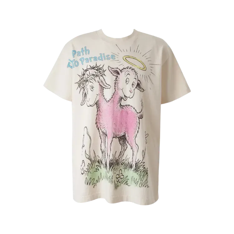 Camiseta Hellstar Paradise Lambs White