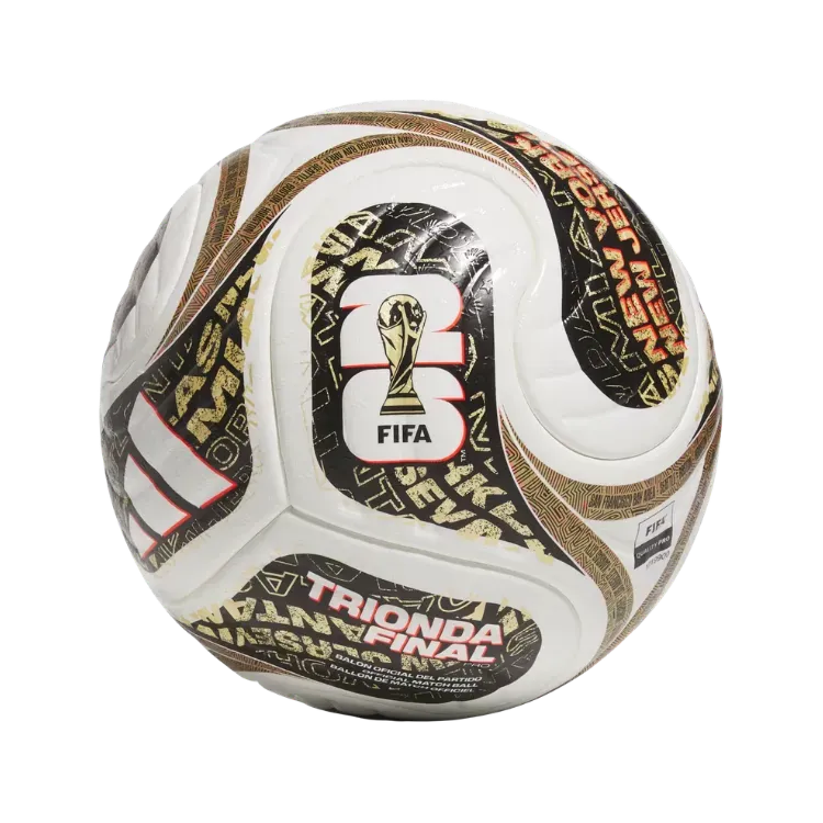 Bola adidas Trionda Finals Pro Copa do Mundo da FIFA 26 White Black Gold