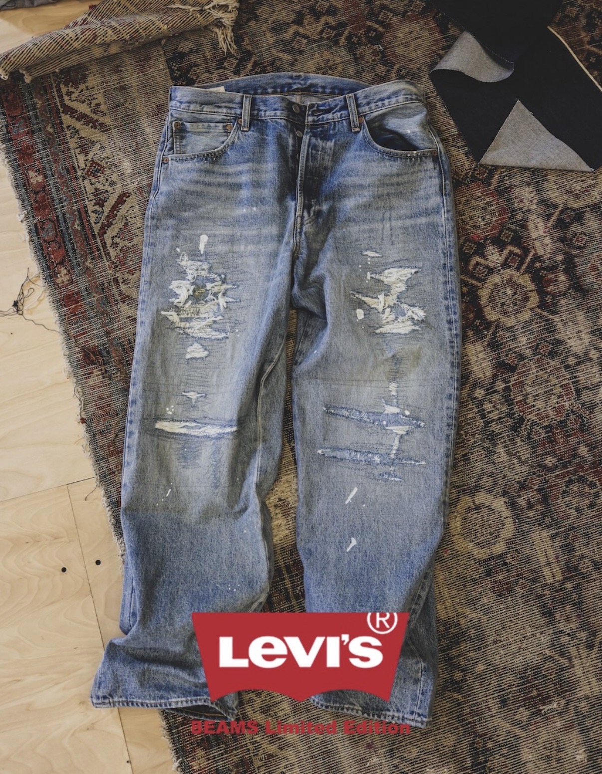 BEAMS e Levi's lançam edição especial do 501 com estética vintage