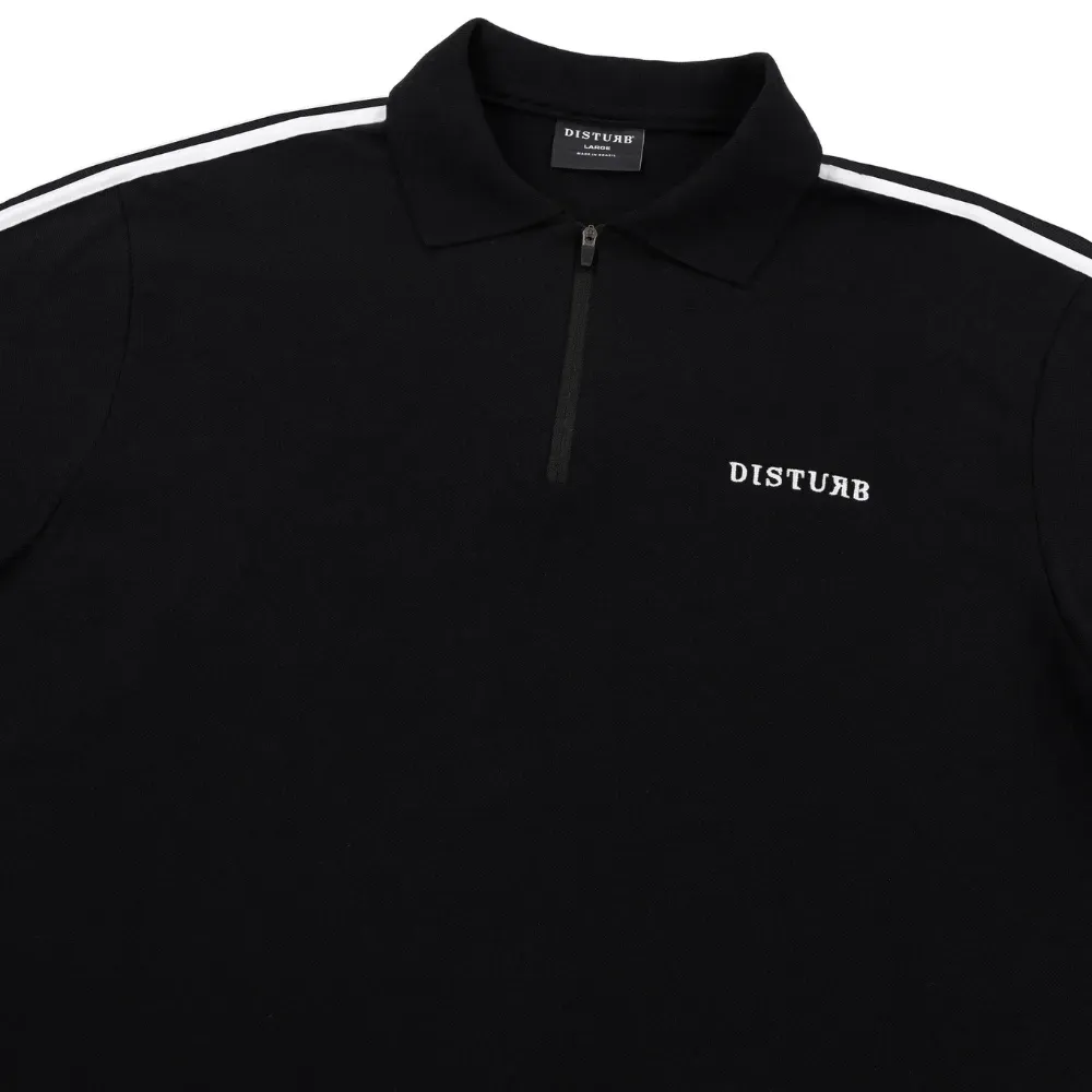Camiseta Disturb Polo Line Preta - Droper