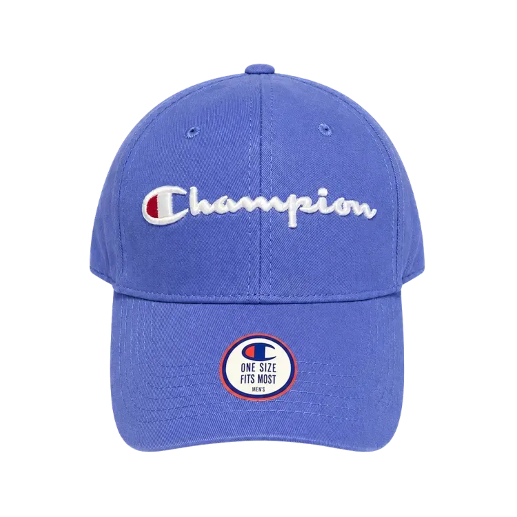 Boné Champion Dad Hat Script Deep Forte Blue