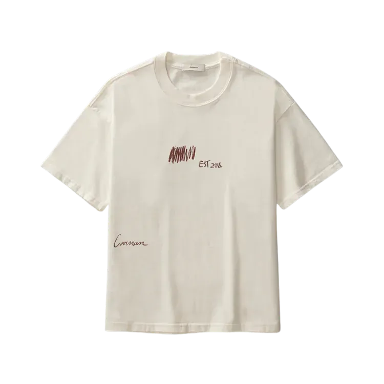 Camiseta Carnan Barcode Boxy Off-White
