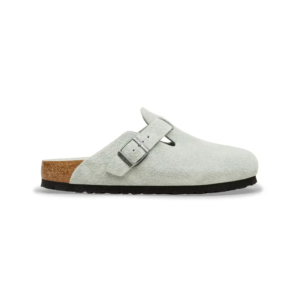 Birkenstock Clog Boston Suede Pure Sage foto 3