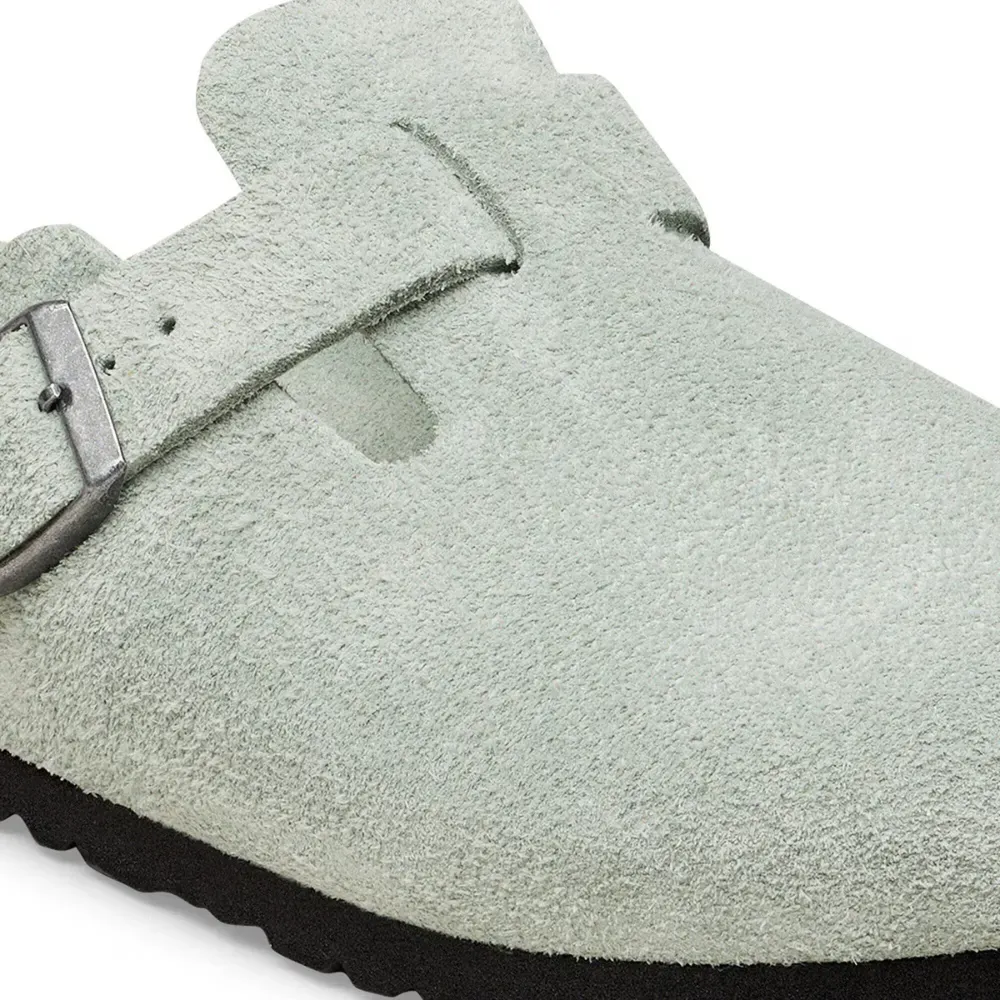 Birkenstock Clog Boston Suede Pure Sage foto 4