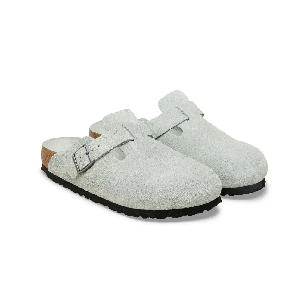 Birkenstock Clog Boston Suede Pure Sage foto 1