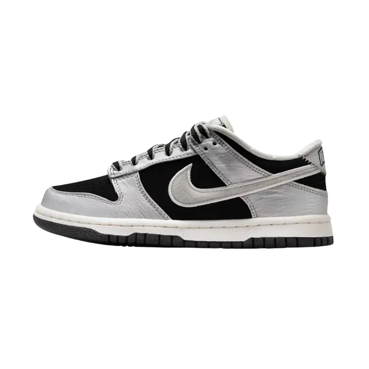 Nike Dunk Low LV8 GS Metallic Silver Black