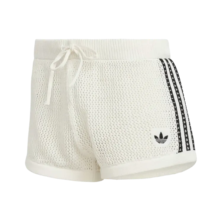 Shorts adidas Crochê Off White