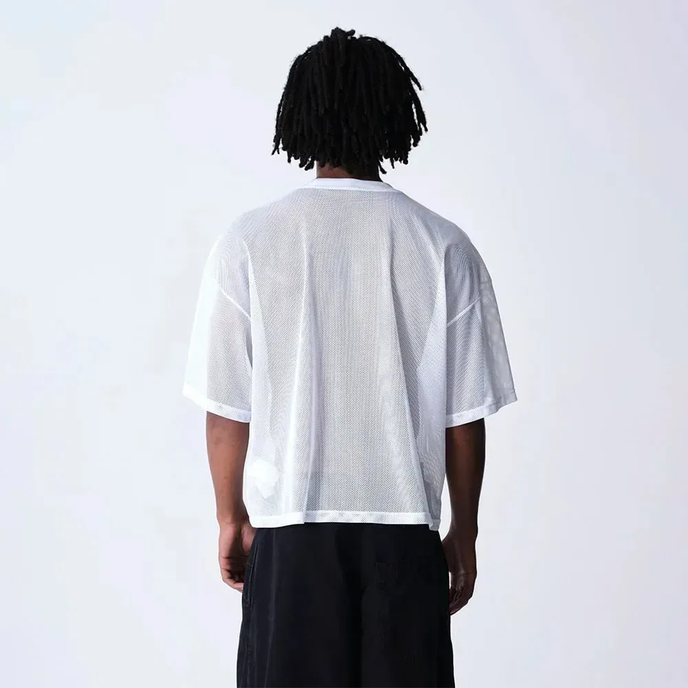 THE SAINT x Reebok Camiseta Wide Boxy Swish Off White - Droper