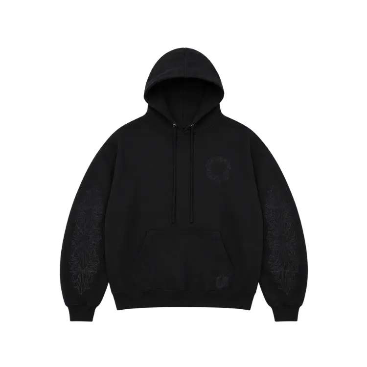 Moletom Chrome Hearts Vertical Logo Zip-Up Hoodie White - Droper