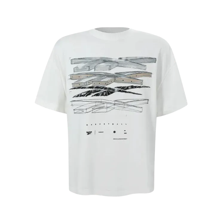 THE SAINT x Reebok Camiseta Oversized Layers Off White