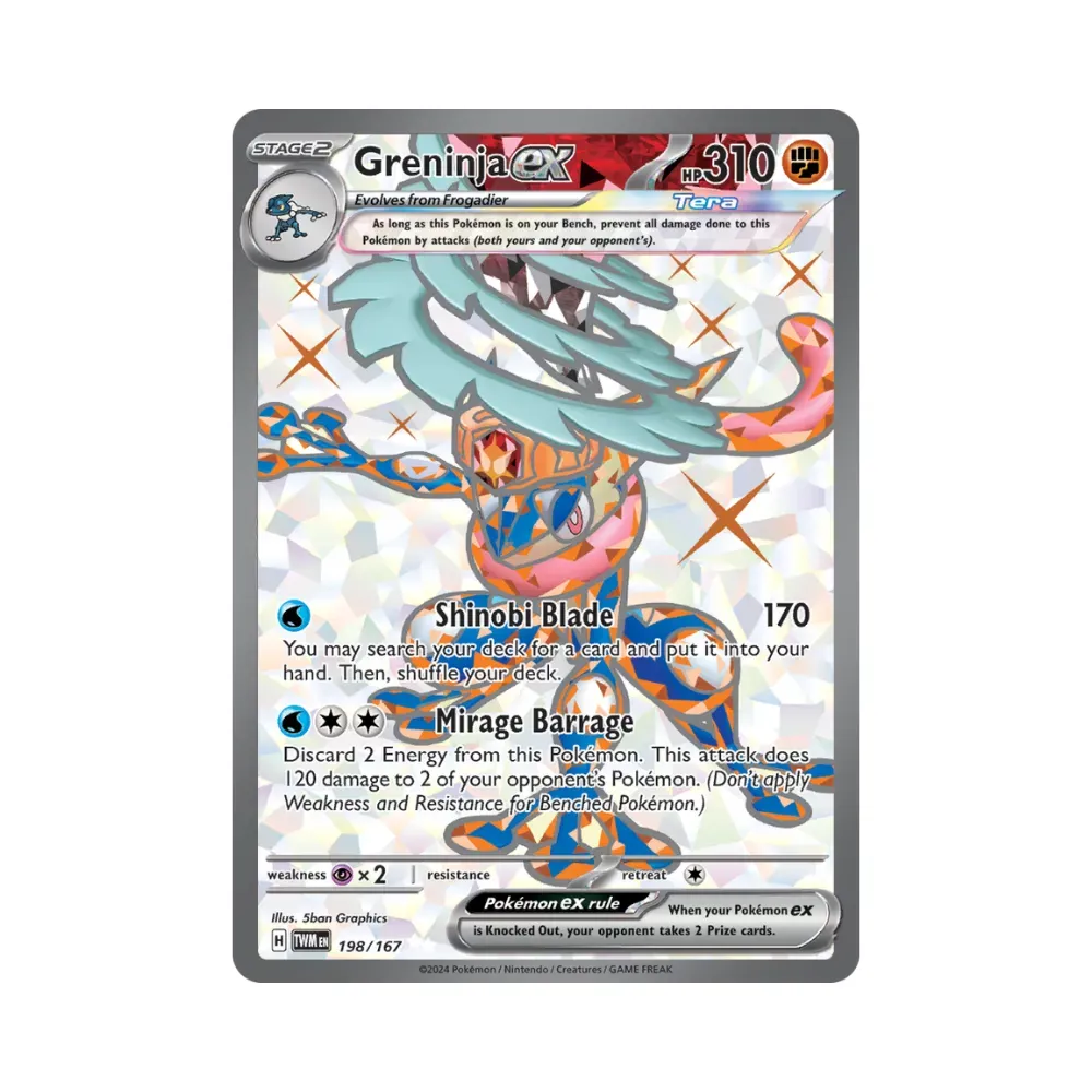 Greninja ex (198/167) Máscaras do Crepúsculo Pokémon TCG - Droper