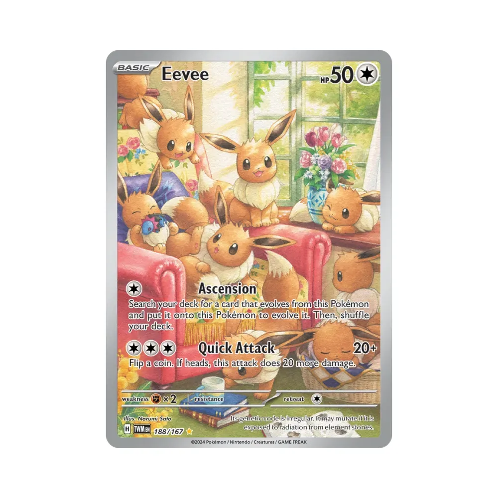 Eevee (188/167) Máscaras do Crepúsculo Pokémon TCG - Droper