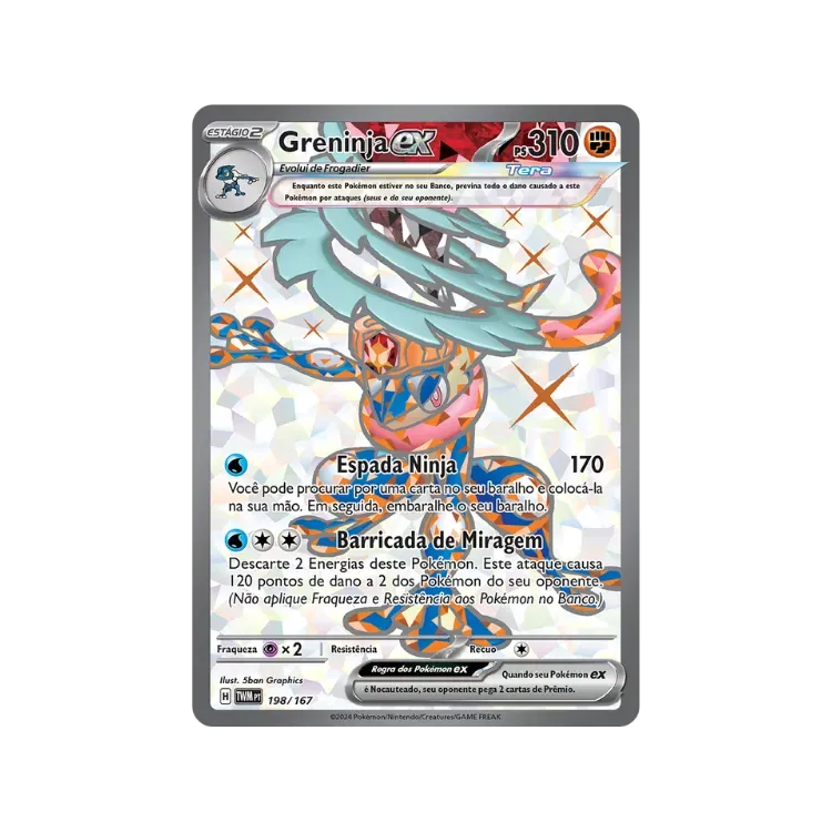 Greninja ex (198/167) Máscaras do Crepúsculo Pokémon TCG - Droper