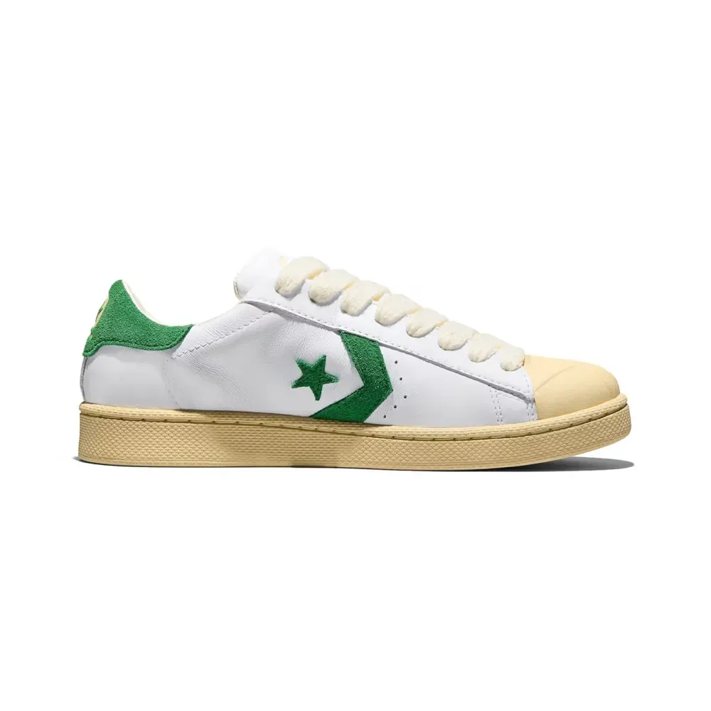 GOLF le FLEUR* x Converse 1908 Pro Leather Shoes White Green foto 3