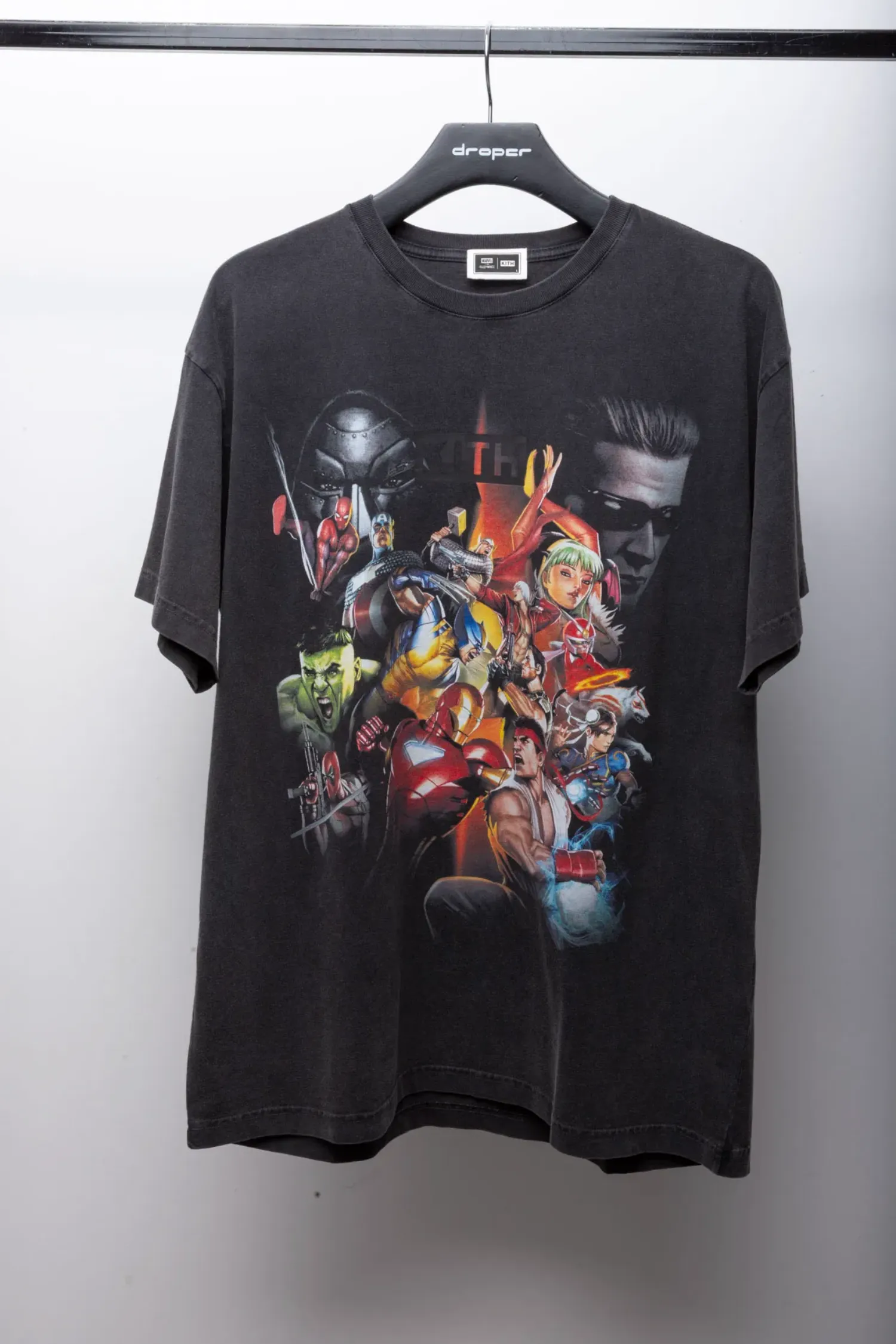 Marvel vs. Capcom x Kith Camiseta Ultimate Vintage Black