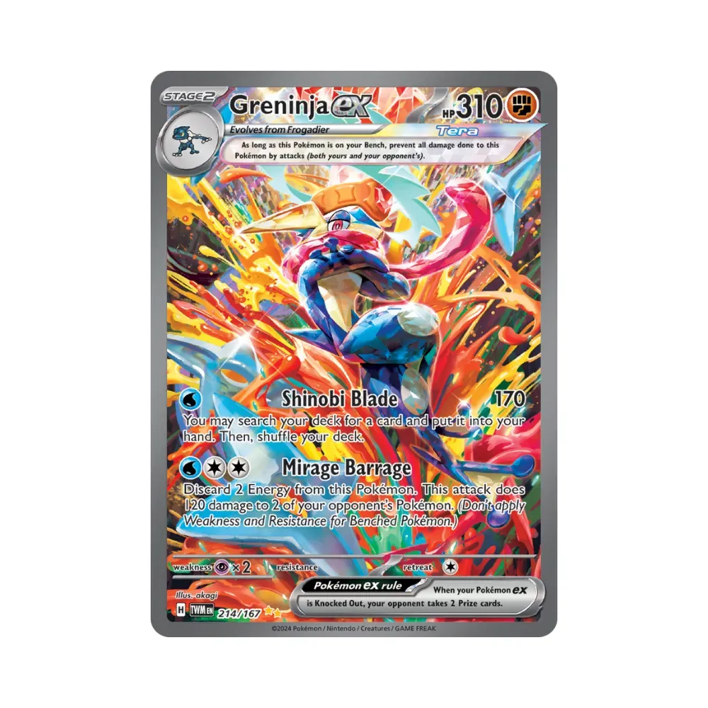 Greninja ex (214/167) Máscaras do Crepúsculo Pokémon TCG - Droper