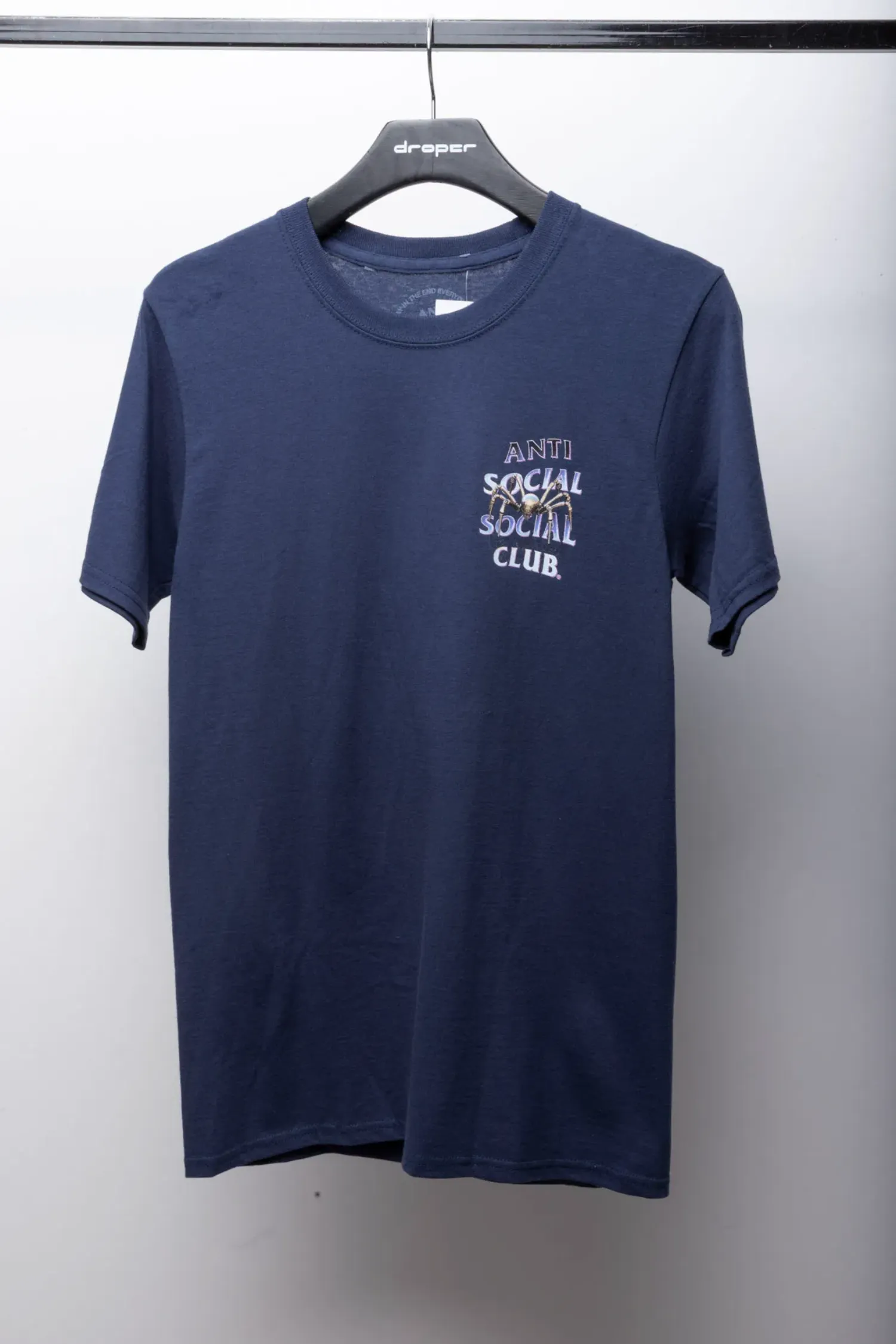 Camiseta Anti Social Social Club Crawl To Me Navy