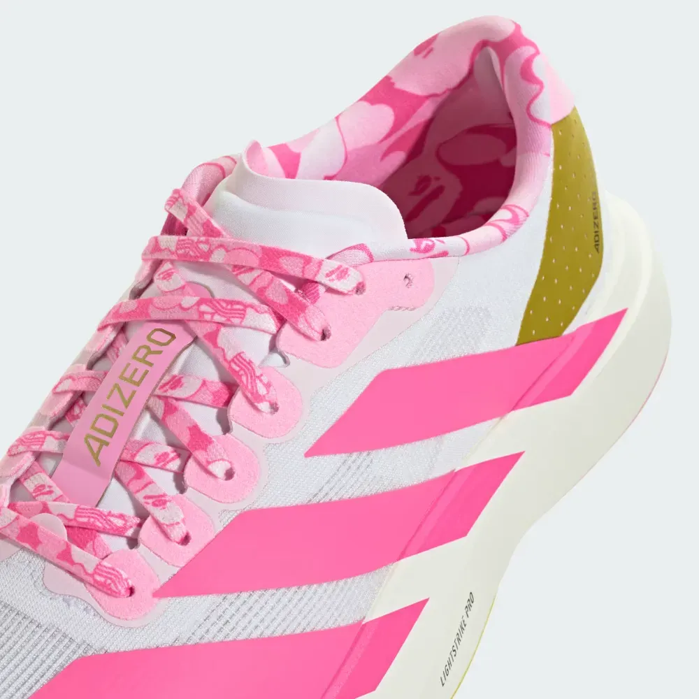 BAPE x adidas Adizero EVO SL Cloud White Gold Metallic Off White