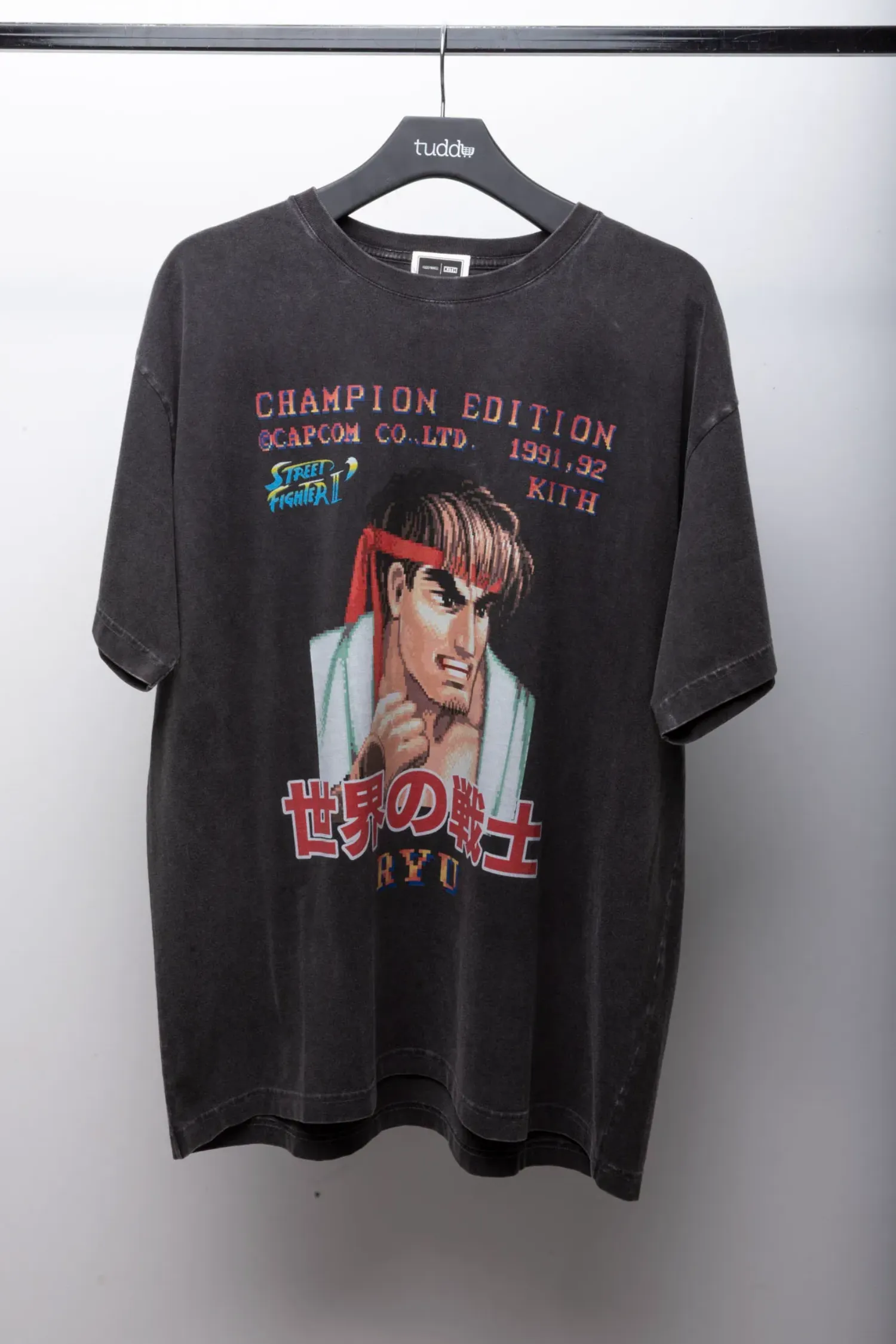 Capcom x Kith Camiseta Ryu Champion Edition Vintage Black