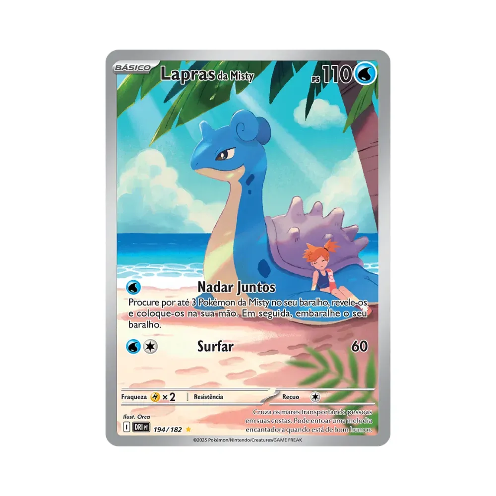 Lapras da Misty (194/182) Rivais Predestinados Pokémon TCG - Droper