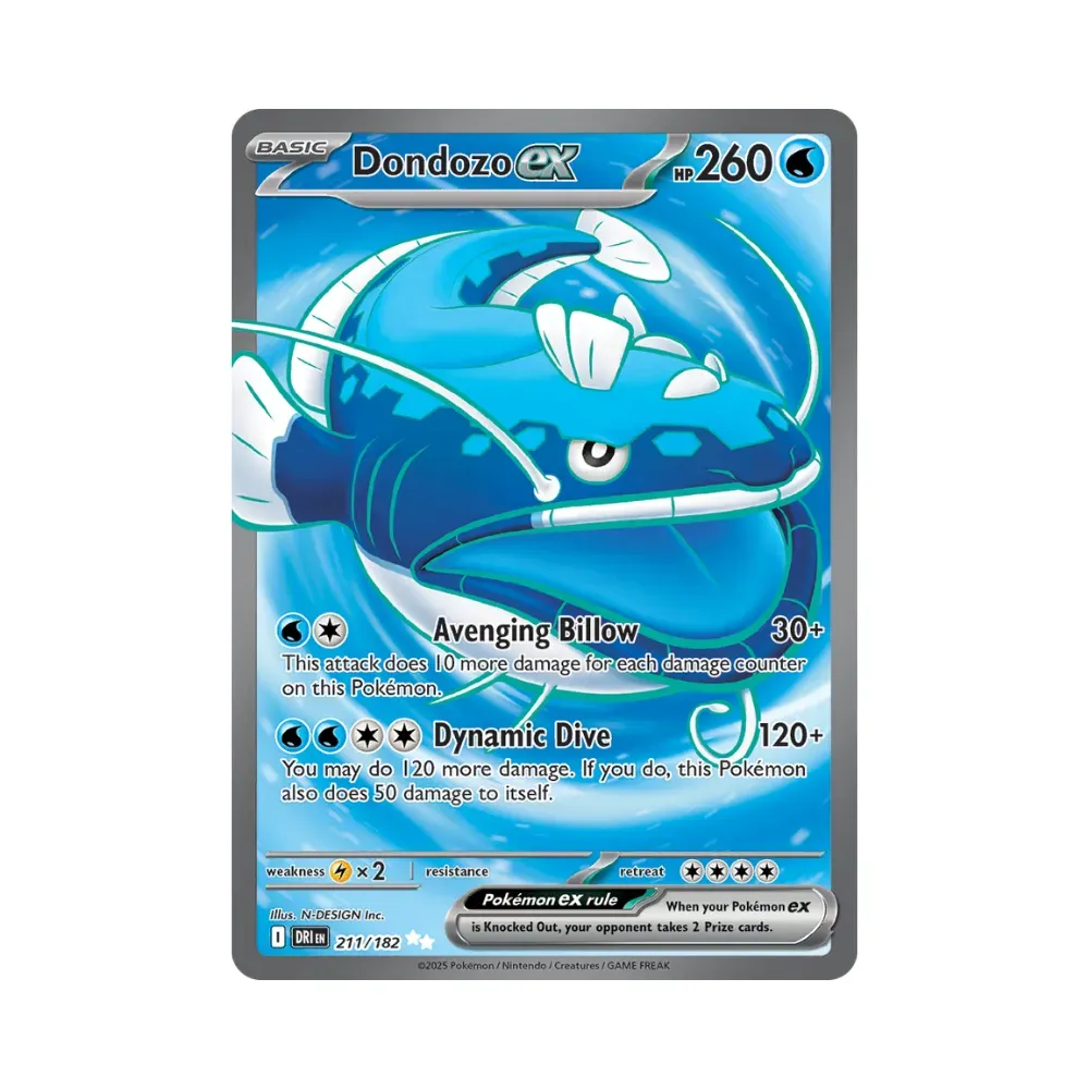Dondozo ex (211/182) Rivais Predestinados Pokémon TCG - Droper