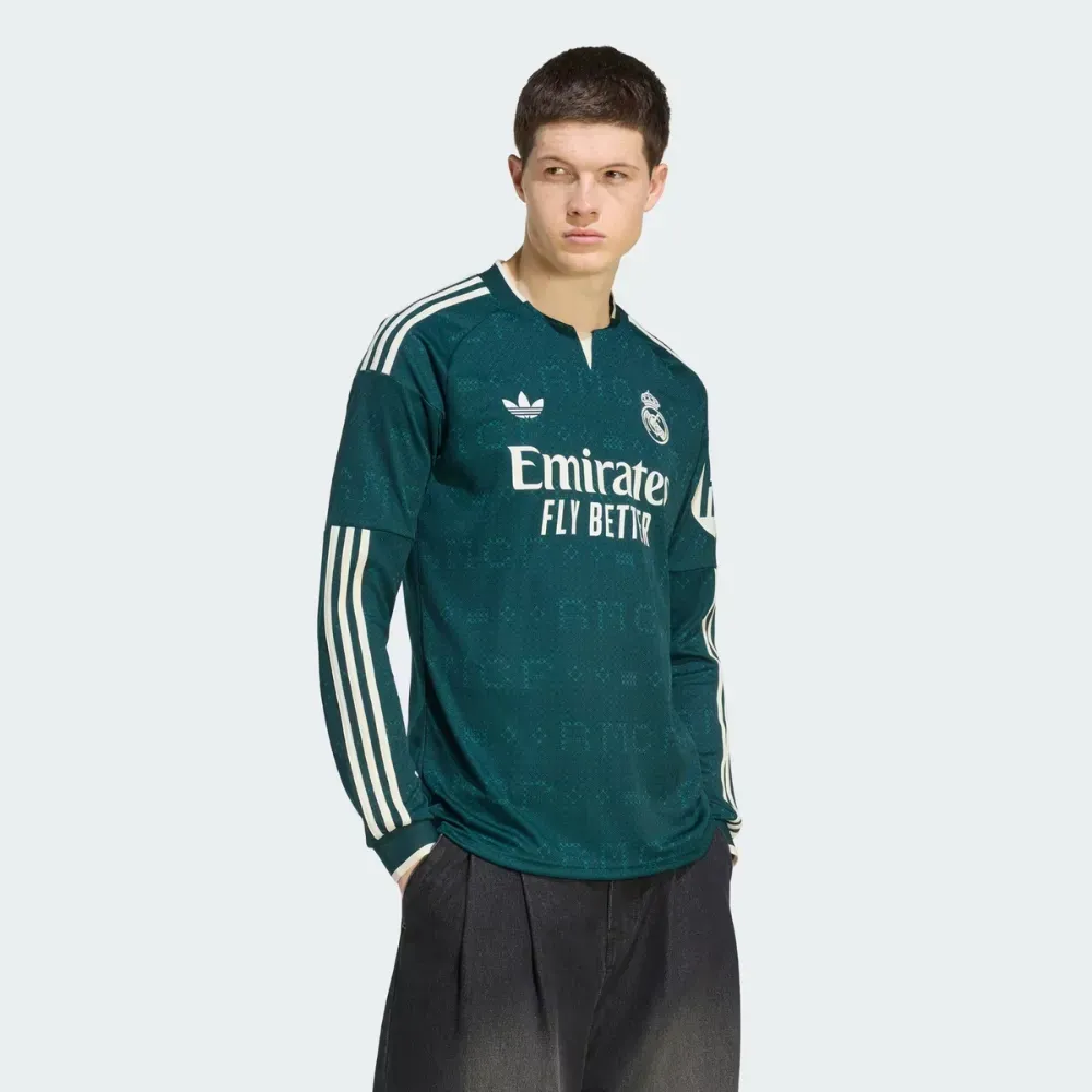 Camisa adidas II Manga Longa Real Madrid 26/27 Aurora Ivy - Droper