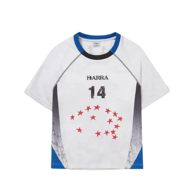 Camiseta Barra Crew Esportiva Constelação Branca