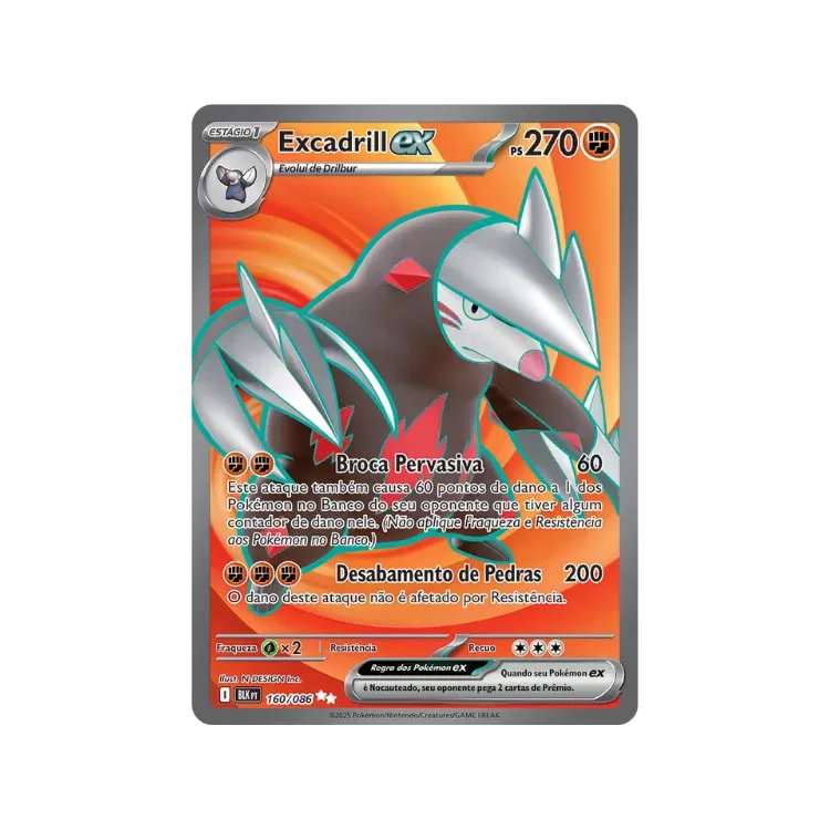 Excadrill ex (160/86) Raio Preto Pokémon TCG