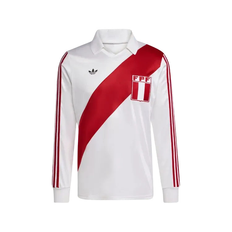 Camiseta adidas Peru 1978 Manga Longa White