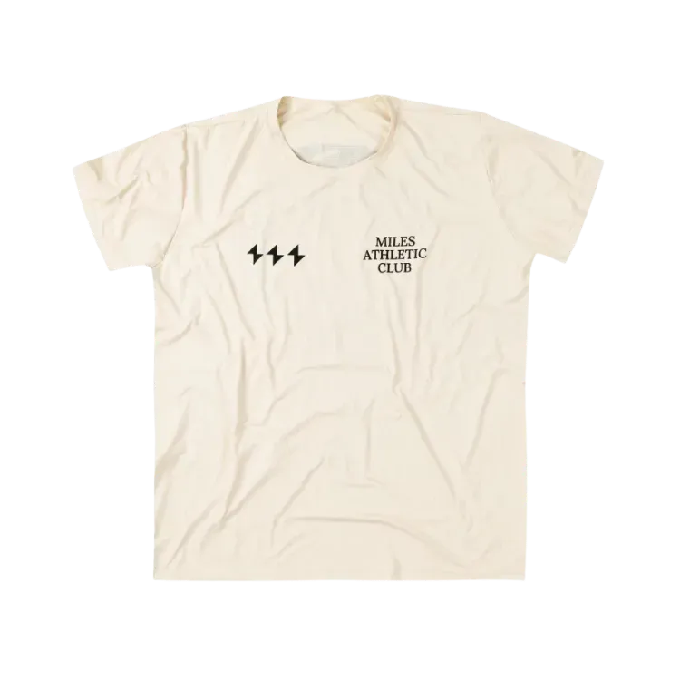 Camiseta Miles Athletic Club Running Off Ends Cream