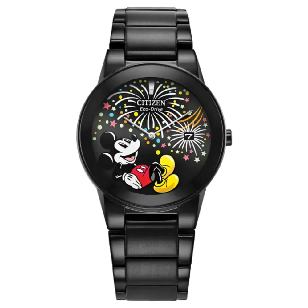 Disney x Citizen Relógio Mickey Fiesta Eco-Drive Solar Black 40mm