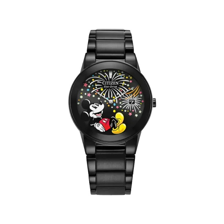Disney x Citizen Relógio Mickey Fiesta Eco-Drive Solar Black 40mm