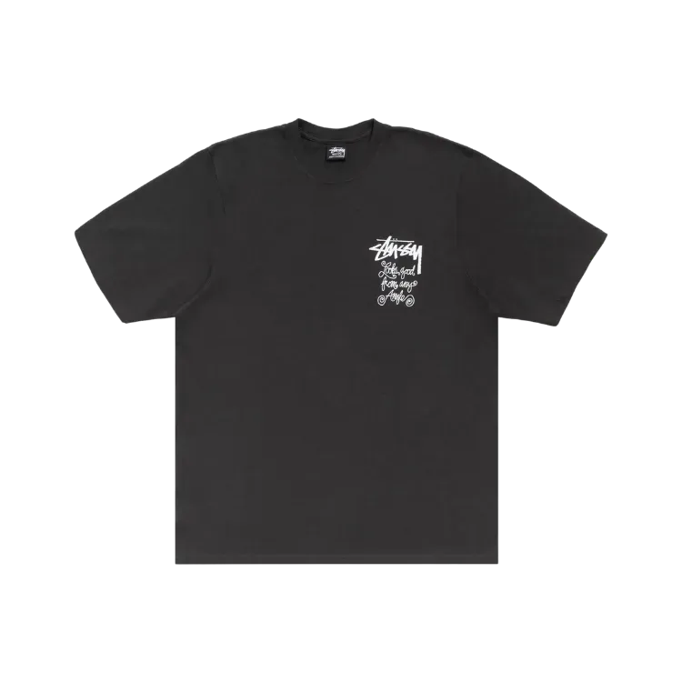 Camiseta Stussy Any Angle Pigment Dyed Faded Black