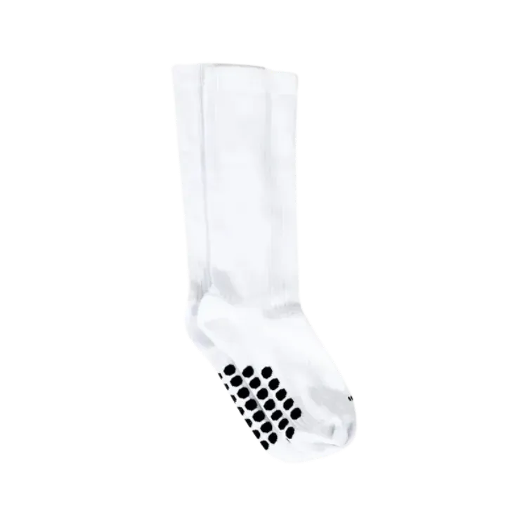 Meia Miles Athletic Club Running Socks White