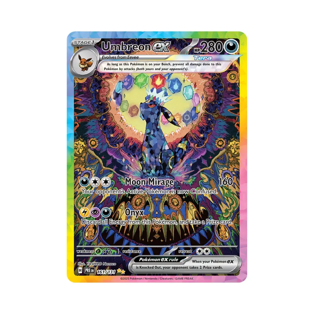 Umbreon ex (161/131) Evoluções Prismáticas Pokémon TCG - Droper