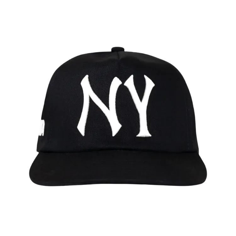 Boné oMA Studios Ny Ny Curved Brim White Black - Droper