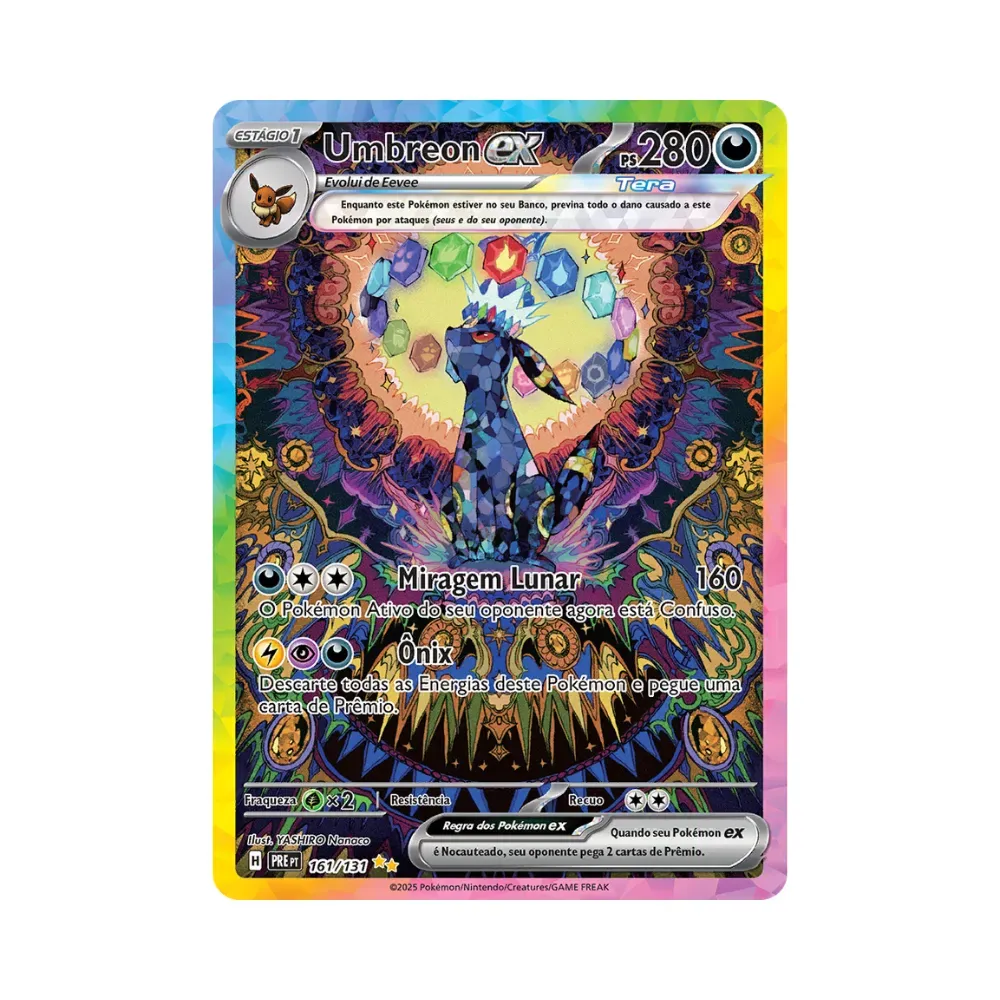 Umbreon ex (161/131) Evoluções Prismáticas Pokémon TCG - Droper