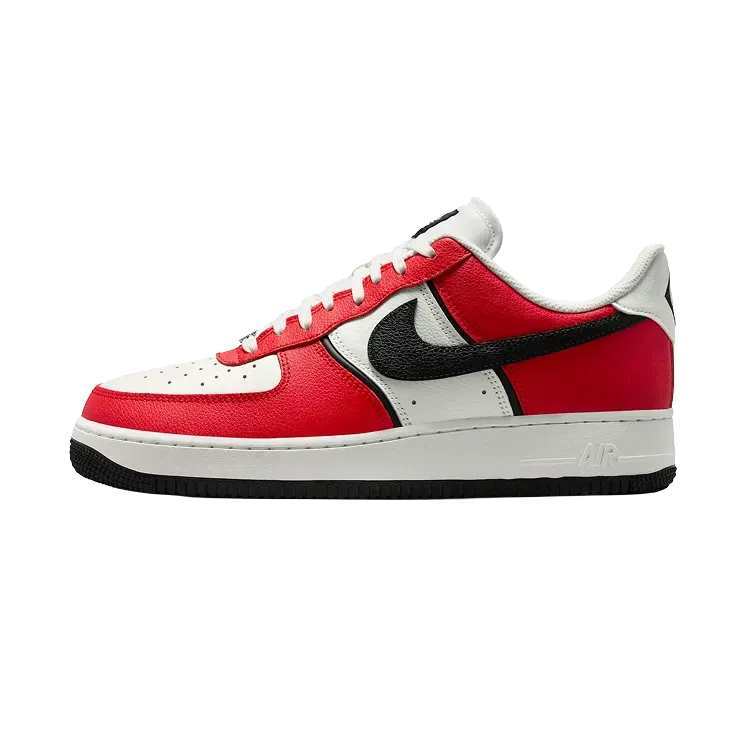 Nike Air Force 1 Low University Red Sail Metallic Silver Black